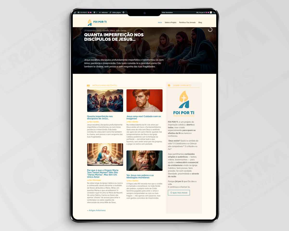  Website Foi por Ti 